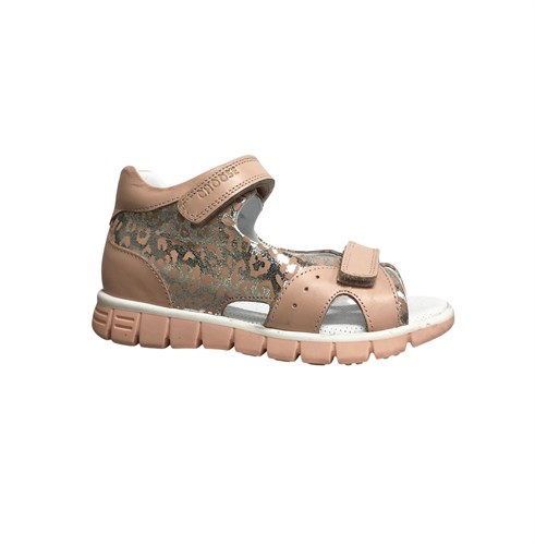 Сандалии для девочки, цвет розовый (принт), липучки 3854