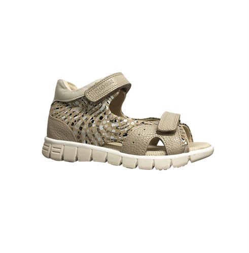 Сандалии для девочки, цвет бежевый (принт), липучки 3855