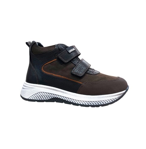 Ботинки демисезонные для мальчиков, цвет коричневый, липучки 3866