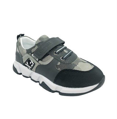 Кроссовки для мальчика, цвет серый, липучка/шнурки - фото 7925