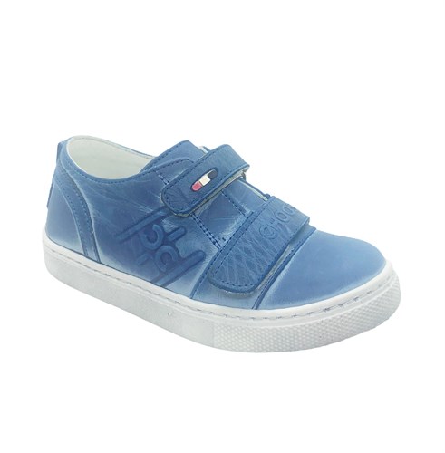 Кроссовки для мальчика, цвет голубой (под джинсу), на липучках - фото 8757