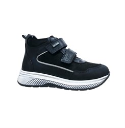 Ботинки демисезонные для мальчиков, цвет черный, липучки 3869