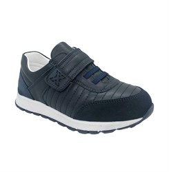 Кроссовки для мальчика, цвет темно-синий, шнурки/липучка