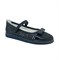 Туфли школьные для девочки, цвет темно-синий, ремешок на липучке, перфорация - фото 10880