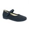 Туфли для девочки, цвет темно-синий, ремешок на липучке, небольшой каблук - фото 11184