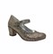 Туфли для девочки, цвет золотистый , на ремешке - фото 12898