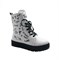 Ботинки зимние для девочки, цвет белый (принт), шнурки/молния - фото 15026