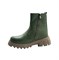 Ботинки демисезонные для девочки, цвет оливковый, молния/резинка 3088