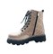 Ботинки демисезонные для девочки, цвет бежевый, молния/шнурки 3126 - фото 16461