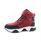 Ботинки демисезонные для мальчика, цвет красный/черный, шнурки/липучка 3139 - фото 16593