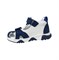 Сандалии для мальчика, цвет  белый/синий (принт), на липучках, закрытый нос 3163