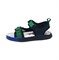 Сандалии для мальчика, цвет черный/зеленый, открытые нос и пятка, на липучках 3320 - фото 18459