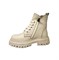 Ботинки демисезонные для девочки, цвет бежевый (кожа), молния/шнурки 3534 - фото 20637
