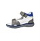 Сандалии для мальчика, цвет белый/серый/голубой, на липучке 3552