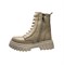 Ботинки демисезонные для девочек, цвет бежевый, молния/шнурки 3723
