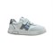 Кроссовки для девочки/мальчика, цвет белый/серебристый, липучка, шнурки 3887