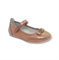 Туфли для девочки, цвет золотисто-пудровый, ремешок на липучке - фото 4840
