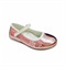 Туфли для девочки, цвет розовый (цветочный принт), ремешок на липучке - фото 4853