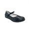 Туфли для девочки, цвет черный, ремешок на липучке, перфорация - фото 5957