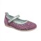 Туфли для девочки, цвет розовый, ремешок на липучке, перфорация - фото 9351