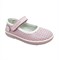 Туфли для девочки, цвет розовый/белый, ремешок на липучке, перфорация - фото 9448