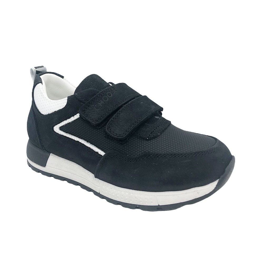 Кроссовки для мальчика, цвет черный/белый, на липучках купить в Тюмени | CHOOSE - магазин детской обуви