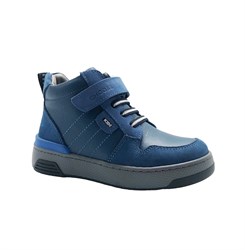 Ботинки демисезонные для мальчика, цвет синий, липучка/шнурки