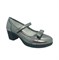 Туфли для девочки, цвет серебристый, на каблуке - фото 10434