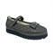 Туфли для девочки, цвет темно-серый, ремешок на липучке, перфорация - фото 10513