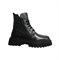 Ботинки демисезонные для девочки, цвет черный (нат.кожа), молния/шнурки 3849