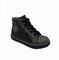 Ботинки-кеды демисезонные для мальчика, цвет черный, молния/шнурки - фото 5818