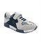 Кроссовки для мальчика, цвет серый/синий, шнурки/липучка - фото 8467